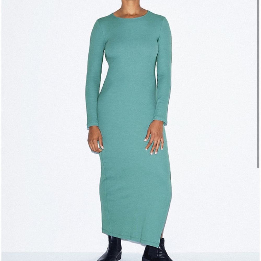 Bundle 3 for $30 American apparel blue/green cotton maxi dress m